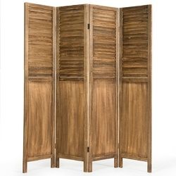 4 Panel Folding Privacy Room Divider Screen Home Furniture