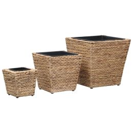 Garden Raised Beds 3 pcs Water Hyacinth