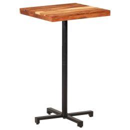 Bar Table Square 23.6"x23.6"x43.3" Solid Acacia Wood