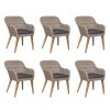 7 Piece Outdoor Dining Set with Cushions Poly Rattan