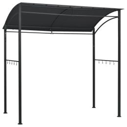 BBQ Gazebo 7.1'x4.9'x7.2' Anthracite Steel