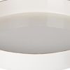 Contemporary Round Glossy Plastic Tray, White