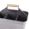 Galvanized Metal Sturdy Carry All Serveware;  Gray