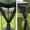 10x10 Outdoor Patio Gazebo Canopy Tent With Ventilated Double Roof And Mosquito net(Detachable Mesh Screen On All Sides),Suitable for Lawn, Garden, Ba