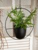 Metal Flower Pot Hanging Plant Holder Indoor Outdoor Home Decoration