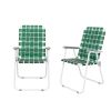 2pcs Folding Beach Chair, Steel Tube, PP Webbing, Bearing 120kg, Outdoor, Camping, BBQ, Beach, Travel, Picnic, Festival RT