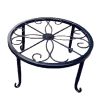 Plant Stand Floor Flower Pot Rack Round Iron Home Garden Indoor Balcony Decor