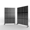 6.5 ft. H x 4 ft. WPatio Laser Cut Metal Privacy Screen, 24"*48"*3 panels