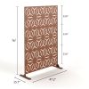 6.5 ft. H x 4 ft. W Laser Cut Metal Privacy Screen, 24"*48"*3 panels