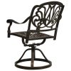 3 Piece Bistro Set Cast Aluminum Bronze