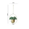 Metal Flower Pot Hanging Plant Holder Indoor Outdoor Home Decoration