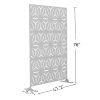 6.5 ft. H x 4 ft. W Laser Cut Metal Privacy Screen, 24"*48"*3 panels