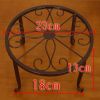 Plant Stand Floor Flower Pot Rack Round Iron Home Garden Indoor Balcony Decor