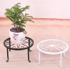 Plant Stand Floor Flower Pot Rack Round Iron Home Garden Indoor Balcony Decor