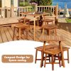 Backyard Garden Indoor Patio Dining Set 5 Piece Dining Table Set